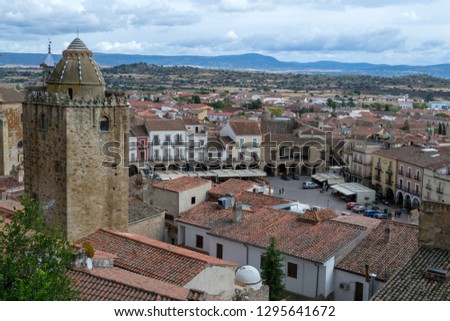 Views of Trujillo from the Castle (Spain)