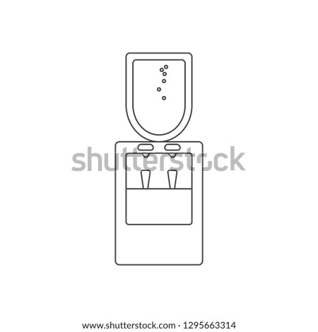 water dispenser outline icon vector design illustration.