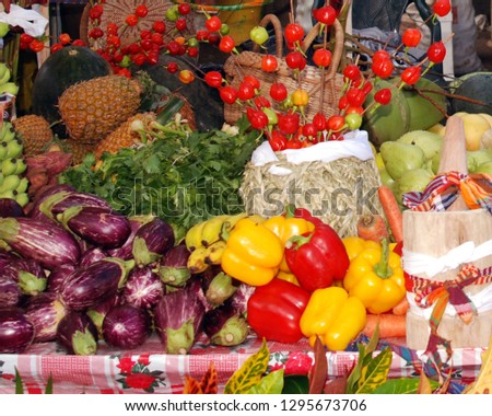 Market Fruits on display to customers