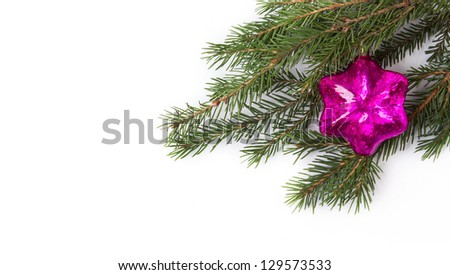Christmas on the white background