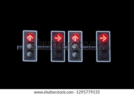 Traffic light Isolated from the  background