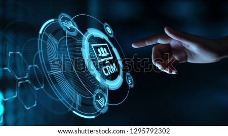 CRM Customer Relationship Management Business Internet Techology Concept. Royalty-Free Stock Photo #1295792302