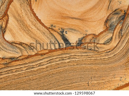 Abstract landscape on picture jasper rock