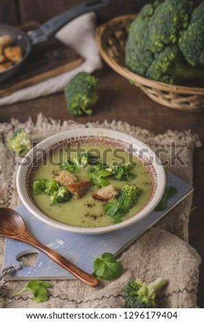 Delicious soup main dish, food photography, homemade food