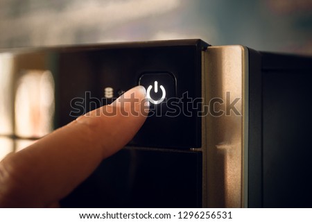 Turn off the computer Royalty-Free Stock Photo #1296256531
