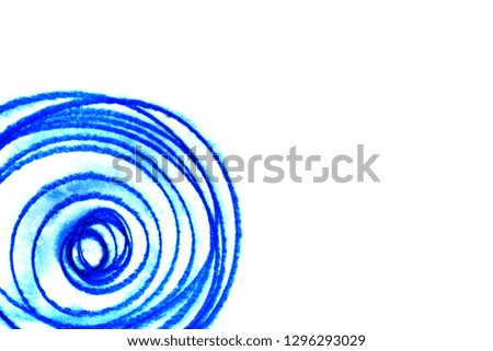 Circle pattern. Blue White Random Dots Background, Creative Design Templates. Chaotic blue watercolor texture