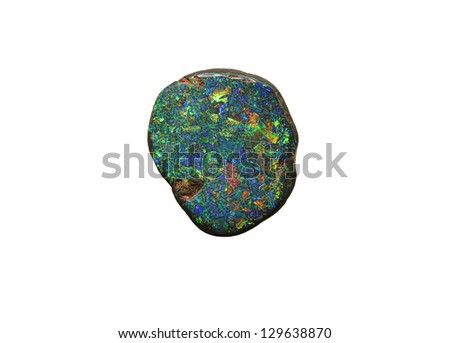 natural unpolished opal gemstone