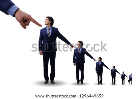 Businessmen blaming each other for failures Royalty-Free Stock Photo #1296449659