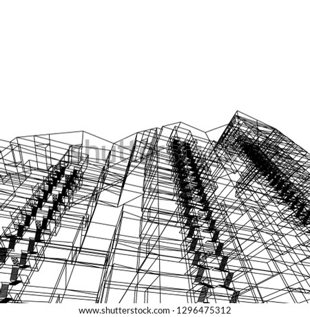 abstract architecture 3d 