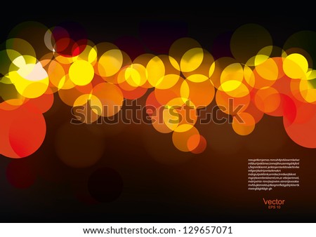 Vector background. Blurry Lights