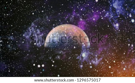 Deep space art. Galaxies, nebulas and stars in universe. Elements of this image furnished by NASA - Image