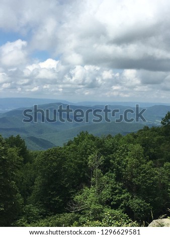 Skyline Virginia Mountains