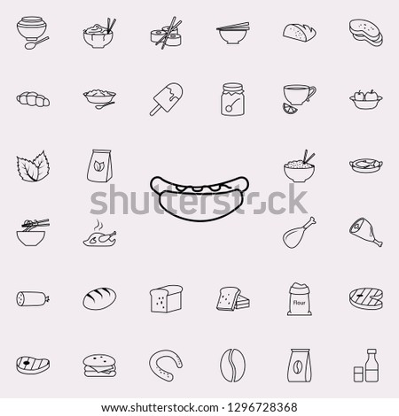 course of the dog icon. Food icons universal set for web and mobile