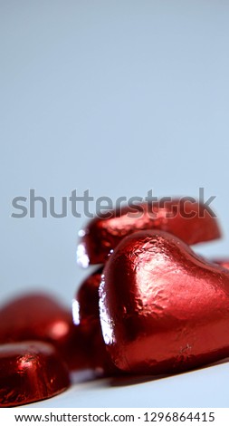 Valentine's Day chocolate hearts