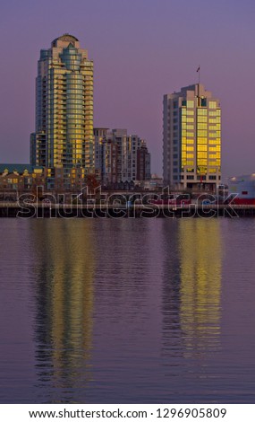 Vancouver Pink Sky Reflections