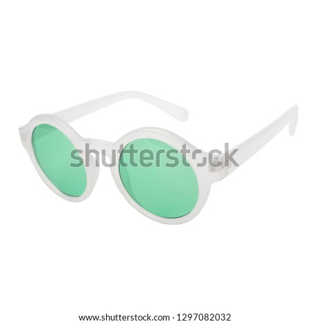 Fashion sunglasses isolated on white background