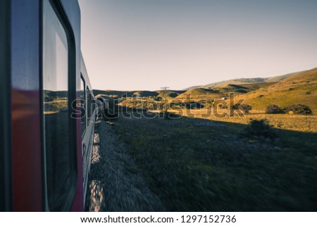 train trip with orient express Royalty-Free Stock Photo #1297152736