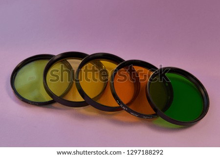 color filters for camera lenses