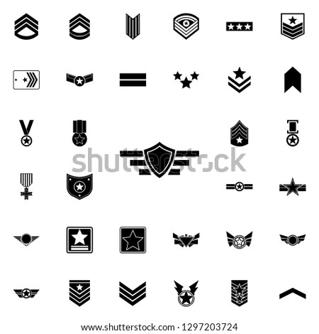 medal shield icon. Army icons universal set for web and mobile