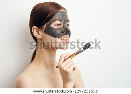 woman cosmetic mask