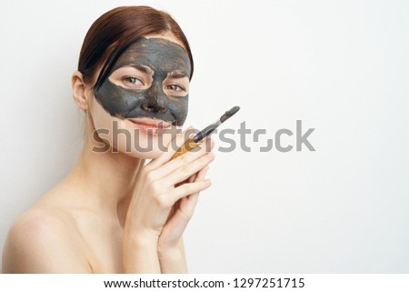 spa skin care cosmetic mask woman