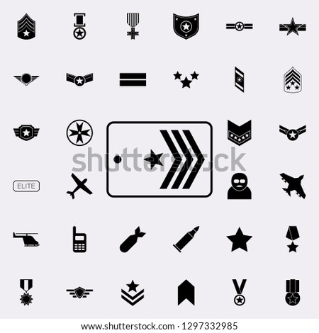 military epaulettes icon. Army icons universal set for web and mobile