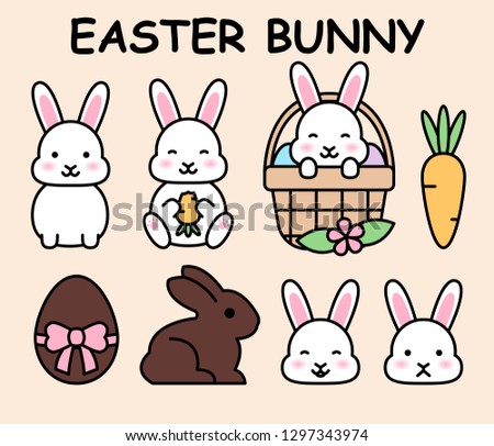 Vector set "Easter Bunny" - icons