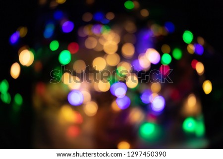 Colorful bokeh,Lights Sparkled Abstract Design Dackground