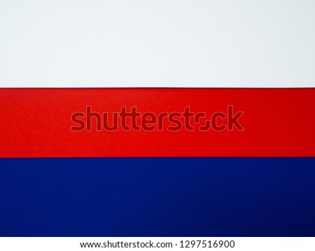 Achromatic, Red and Blue paper texture geometric flat composition, minimalism background