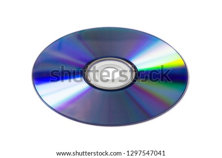 CD isolated on white Royalty-Free Stock Photo #1297547041