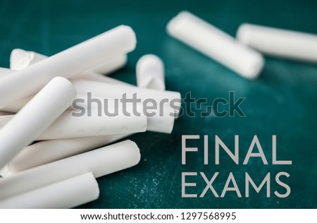 Final Exams Blackboard and Chalk