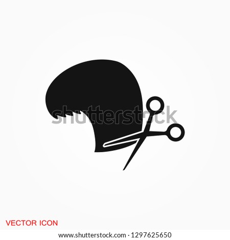 Barber icon vector logo, illustration, vector sign symbol for design