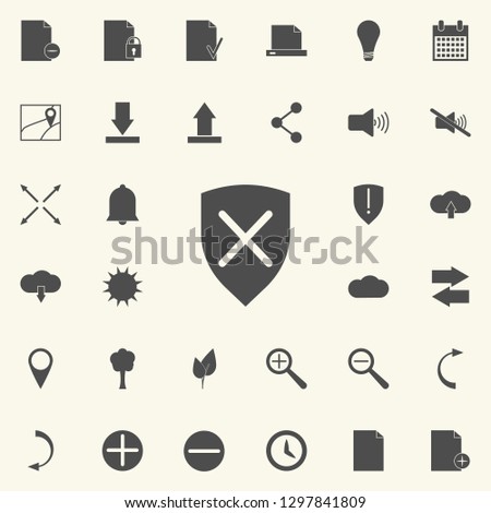 shield cross icon. web icons universal set for web and mobile