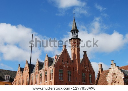 Castle in Bruges, Brussels.