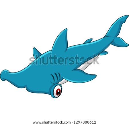 Cartoon hammerhead shark