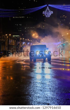 Night city Jeep