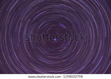 Star trails of northern sky Royalty-Free Stock Photo #1298020798