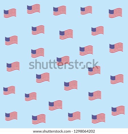 american flag cartoon