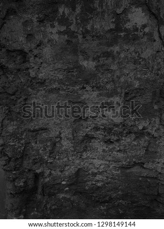 Dark black wall texture cement grunge background