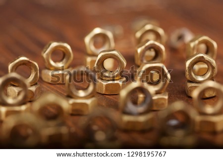Background of a Screw nuts.