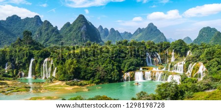 Detian Falls in Guangxi, China and Banyue Falls in Vietnam

 Royalty-Free Stock Photo #1298198728