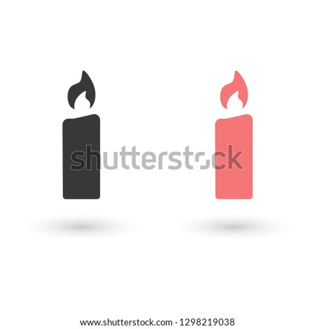 candle vector icon 10 eps