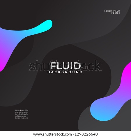 Fluid background with dark and white color background. colorful fluid design for your vector wallpaper.