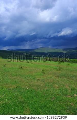 Chernorechie. Chernorechenskoye reservoir Crimea.The mountain valley in Crimea. Bajdarsky Valley.