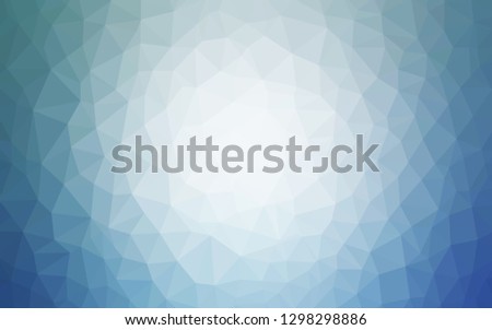 Light BLUE vector polygonal template. Polygonal abstract illustration with gradient. New template for your brand book.
