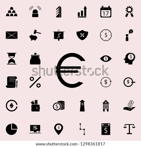 euro sign icon. banking icons universal set for web and mobile