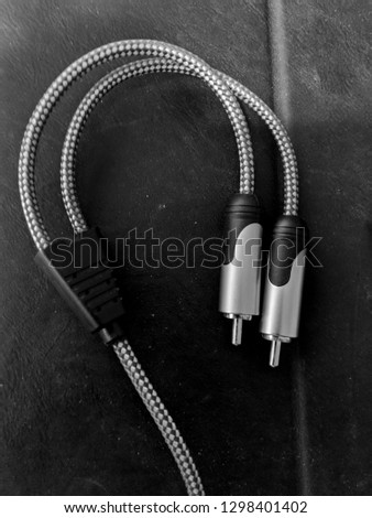 Professional standard 3.5mm to RCA 3.5mm Stereo Audio Cable against a black background