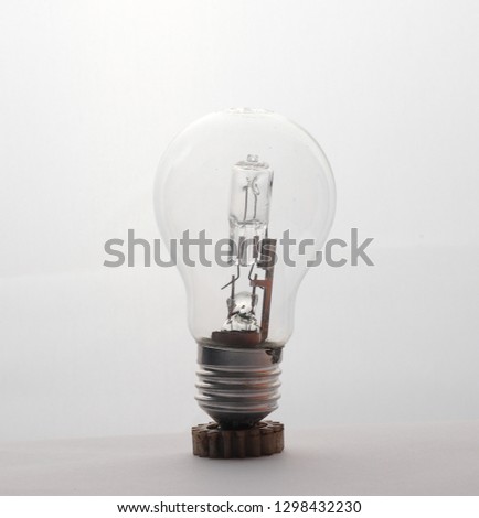 Light bulb, isolated, Realistic photo image 