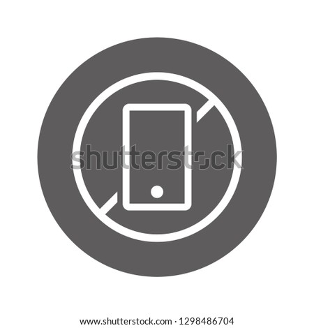 phone is not allowed vector icon 10 eps