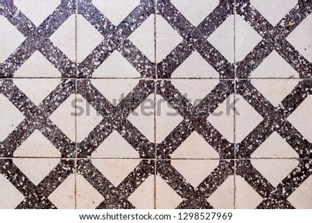 Tiles background with geometric patterns